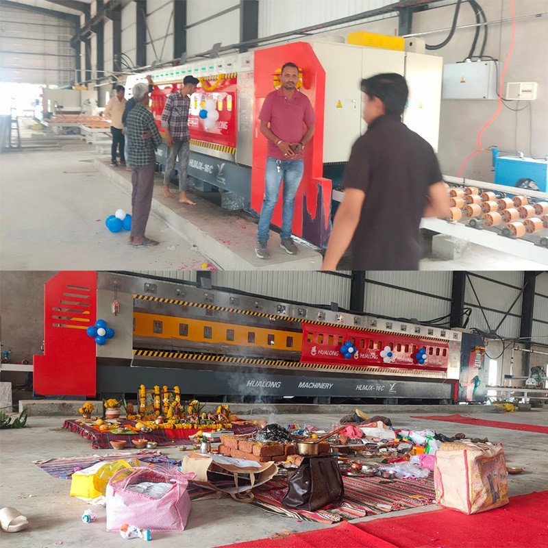 Stroj na leštění žulových linek